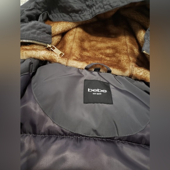 bebe Women's Winter Hooded (Faux Fur) Jacket - Picture 3 of 3